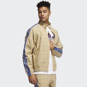 Adidas Originals SPRT Stripe Track Jacket in Hazy Beige